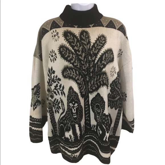 Organically Grown Sweaters - Vintage Organically Grown Sweater Size L